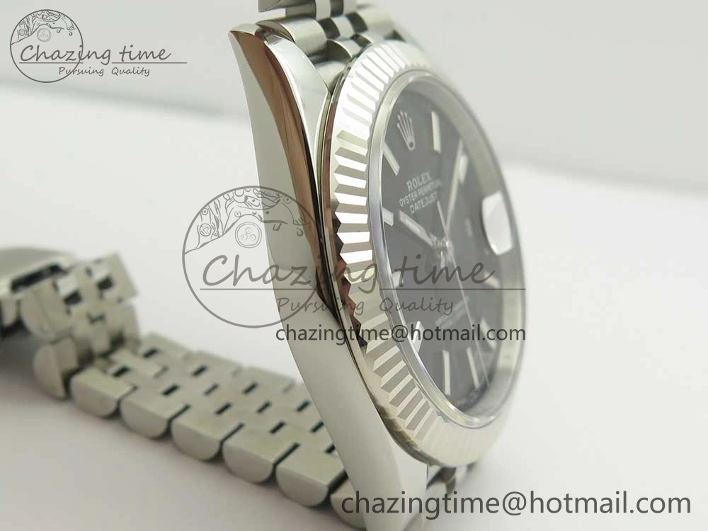 DateJust 41 126334 ARF 1:1 Best Edition 904L Steel Black Dial on Jubilee Bracelet A2824