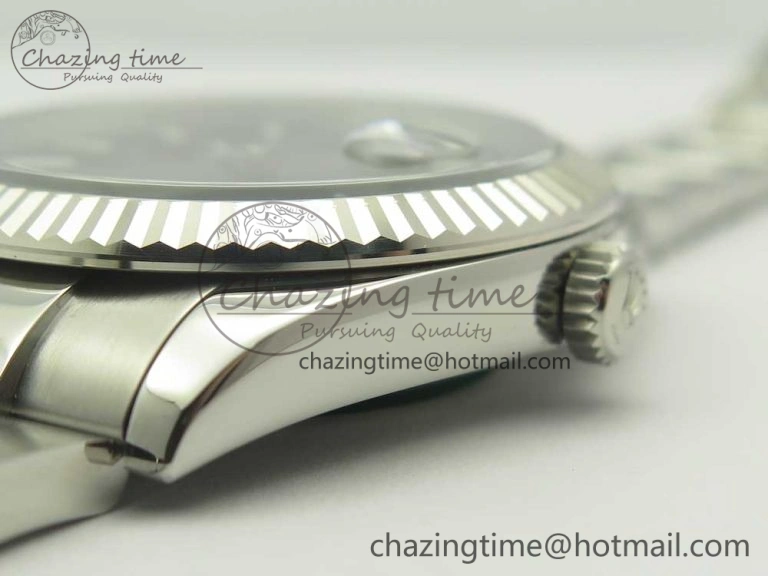 DateJust 41 126334 ARF 1:1 Best Edition 904L Steel Black Dial on Oyster Bracelet A2824