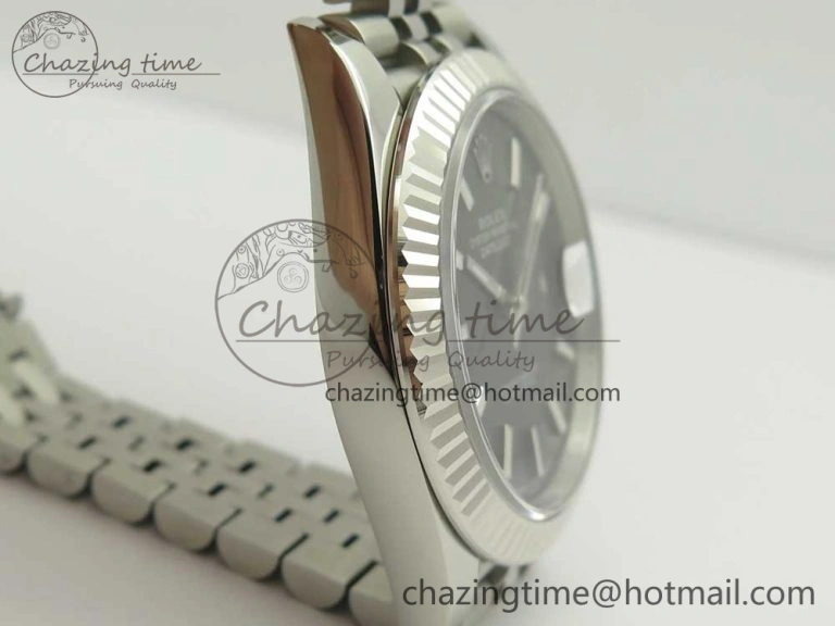DateJust 41 126334 ARF 1:1 Best Edition 904L Steel Gray Dial on Jubilee Bracelet A2824