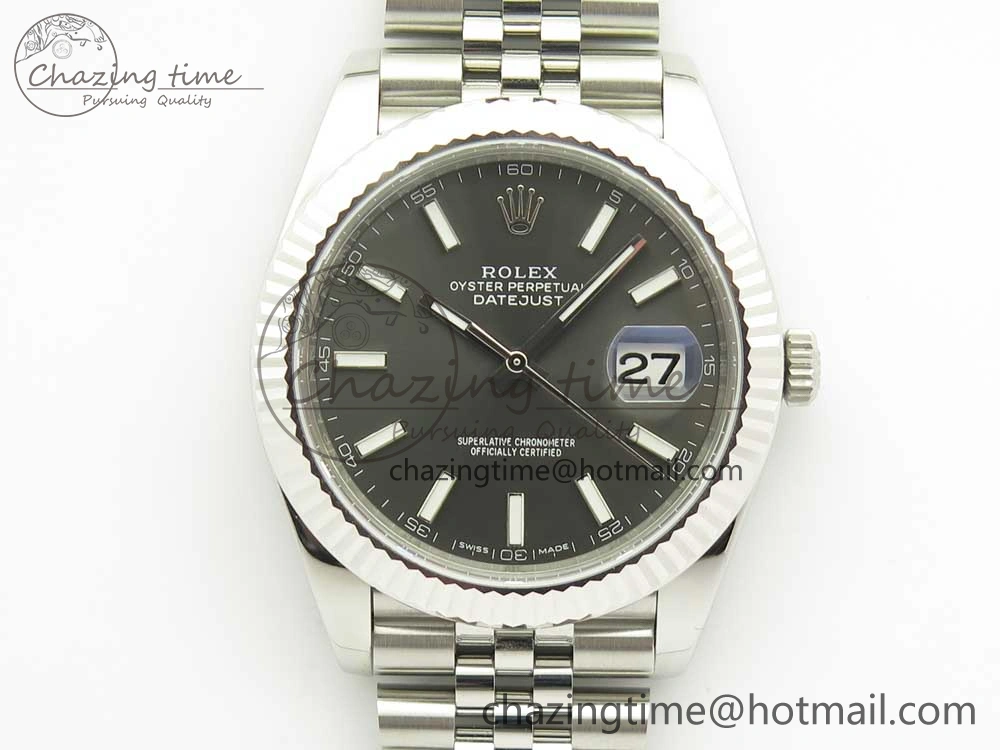 DateJust 41 126334 ARF 1:1 Best Edition 904L Steel Gray Dial on Jubilee Bracelet A2824