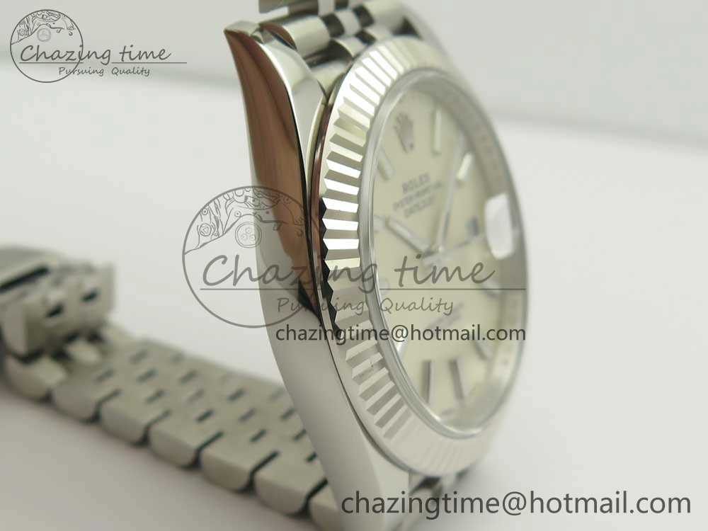 DateJust 41 126334 ARF 1:1 Best Edition 904L Steel Silver Dial on Jubilee Bracelet A2824