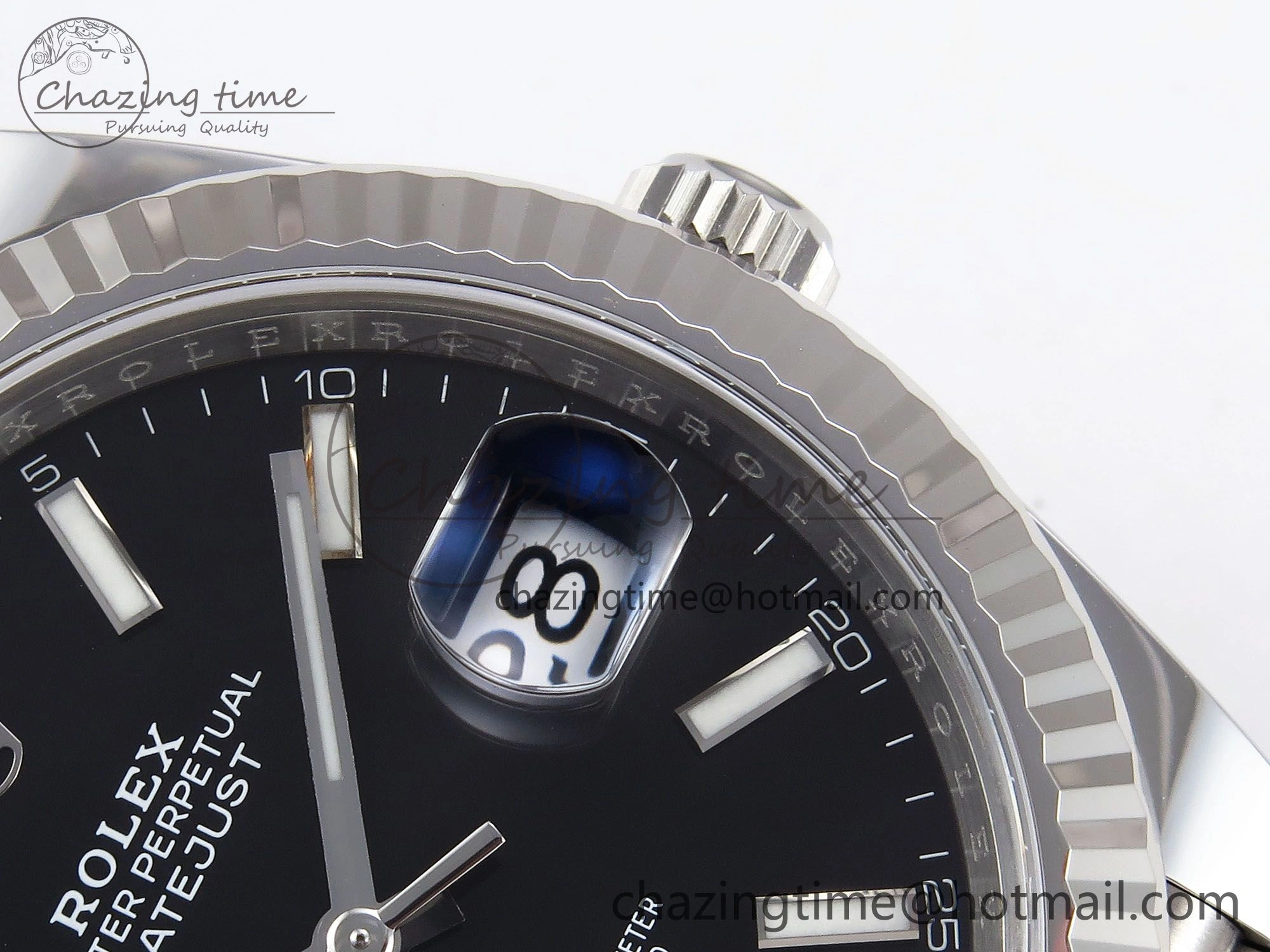 DateJust 41 126334 C+F 1:1 Best Edition 904L Steel Black Dial on SS Jubilee Bracelet VR3235