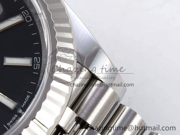 DateJust 41 126334 C+F 1:1 Best Edition 904L Steel Black Dial on SS Jubilee Bracelet VR3235