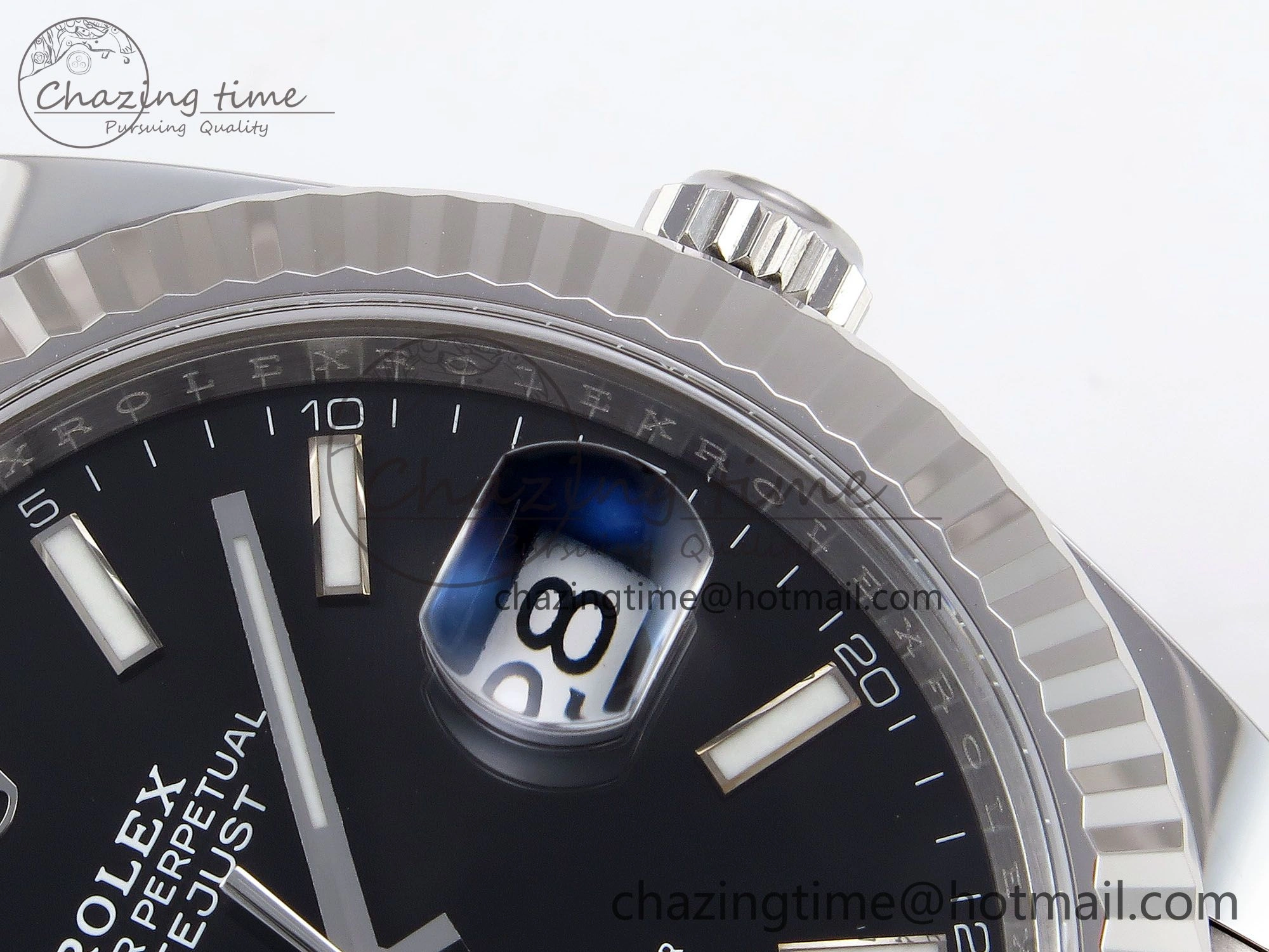 DateJust 41 126334 C+F 1:1 Best Edition 904L Steel Black Dial on SS Oyster Bracelet VR3235