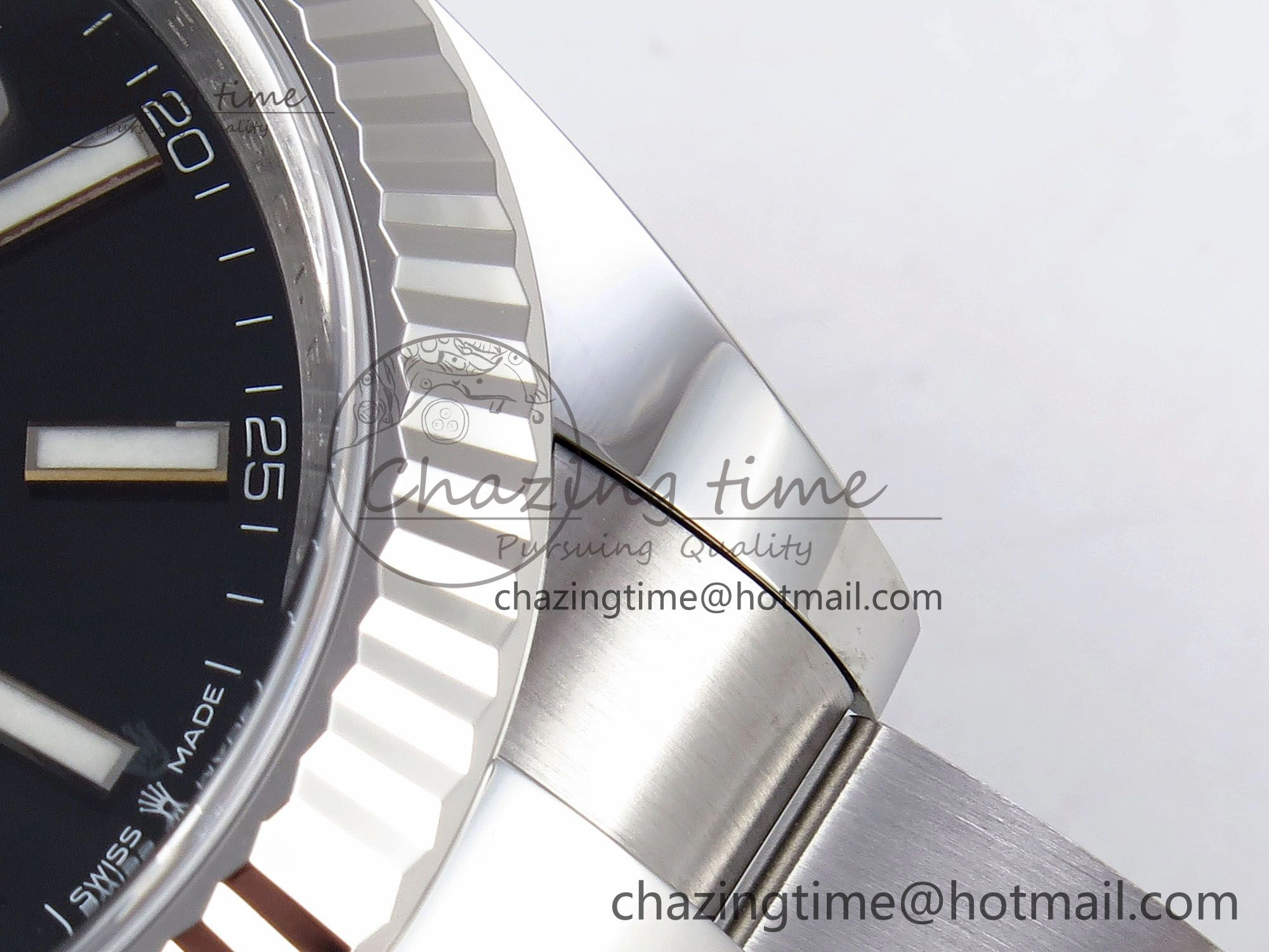 DateJust 41 126334 C+F 1:1 Best Edition 904L Steel Black Dial on SS Oyster Bracelet VR3235
