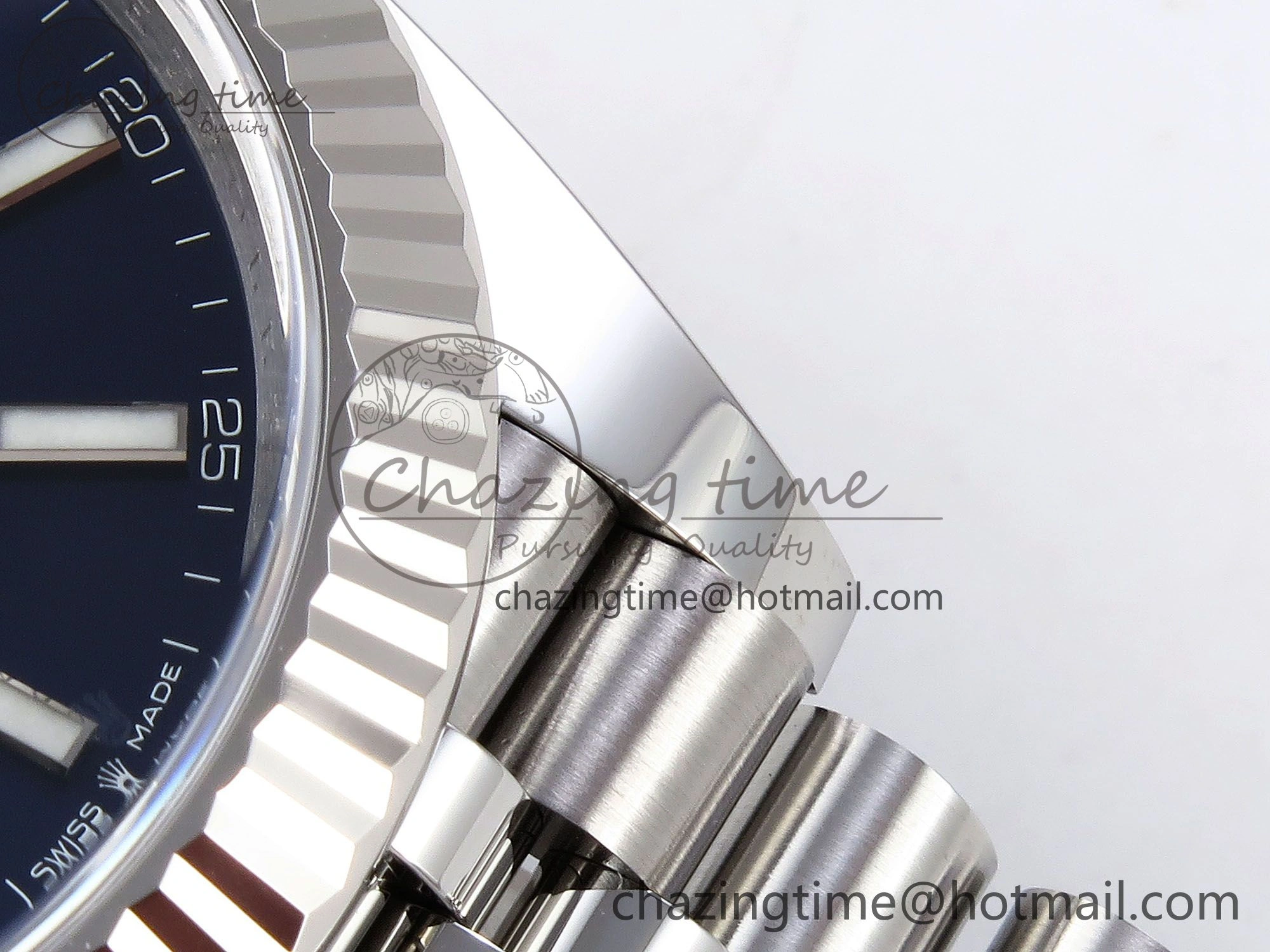 DateJust 41 126334 C+F 1:1 Best Edition 904L Steel Blue Dial on SS Jubilee Bracelet VR3235