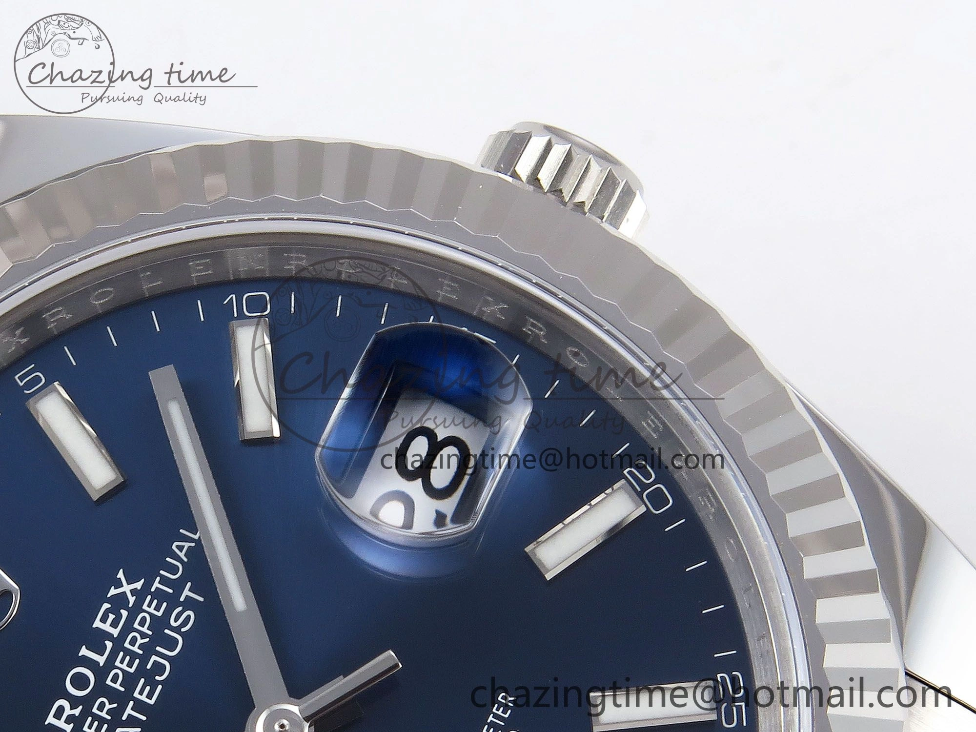 DateJust 41 126334 C+F 1:1 Best Edition 904L Steel Blue Dial on SS Oyster Bracelet VR3235