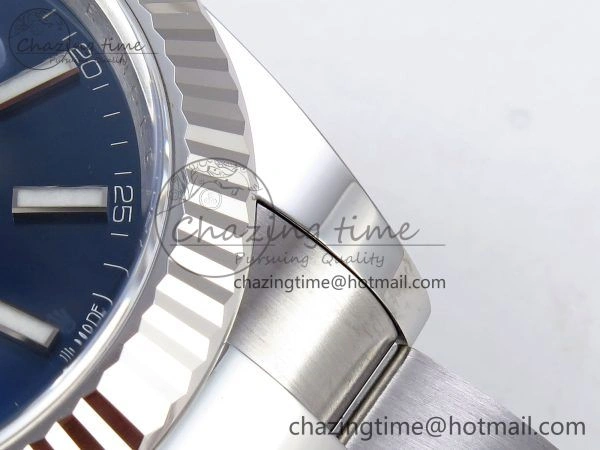 DateJust 41 126334 C+F 1:1 Best Edition 904L Steel Blue Dial on SS Oyster Bracelet VR3235