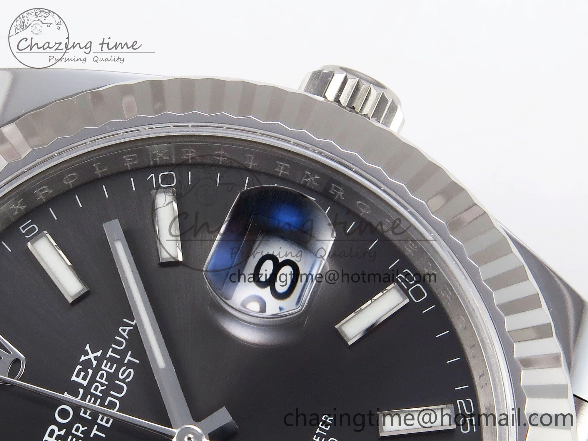 DateJust 41 126334 C+F 1:1 Best Edition 904L Steel Gray Dial on SS Jubilee Bracelet VR3235