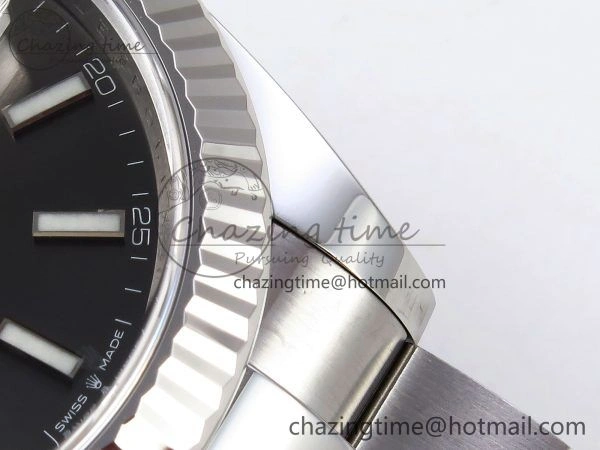 DateJust 41 126334 C+F 1:1 Best Edition 904L Steel Gray Dial on SS Oyster Bracelet VR3235