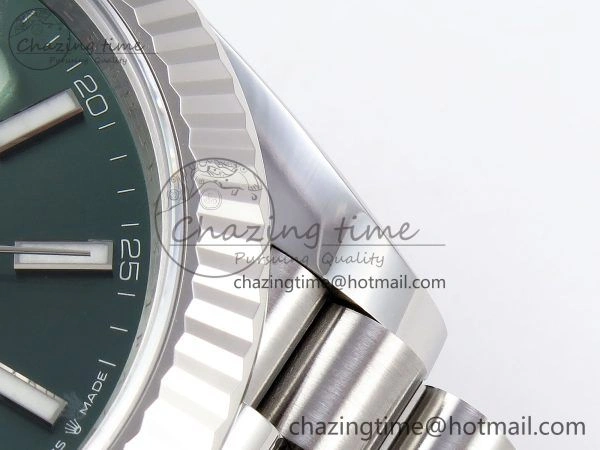 DateJust 41 126334 C+F 1:1 Best Edition 904L Steel Green Dial on SS Jubilee Bracelet VR3235