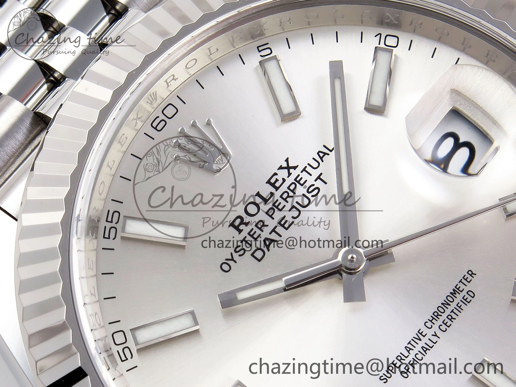 DateJust 41 126334 C+F 1:1 Best Edition 904L Steel Silver Dial on SS Jubilee Bracelet VR3235