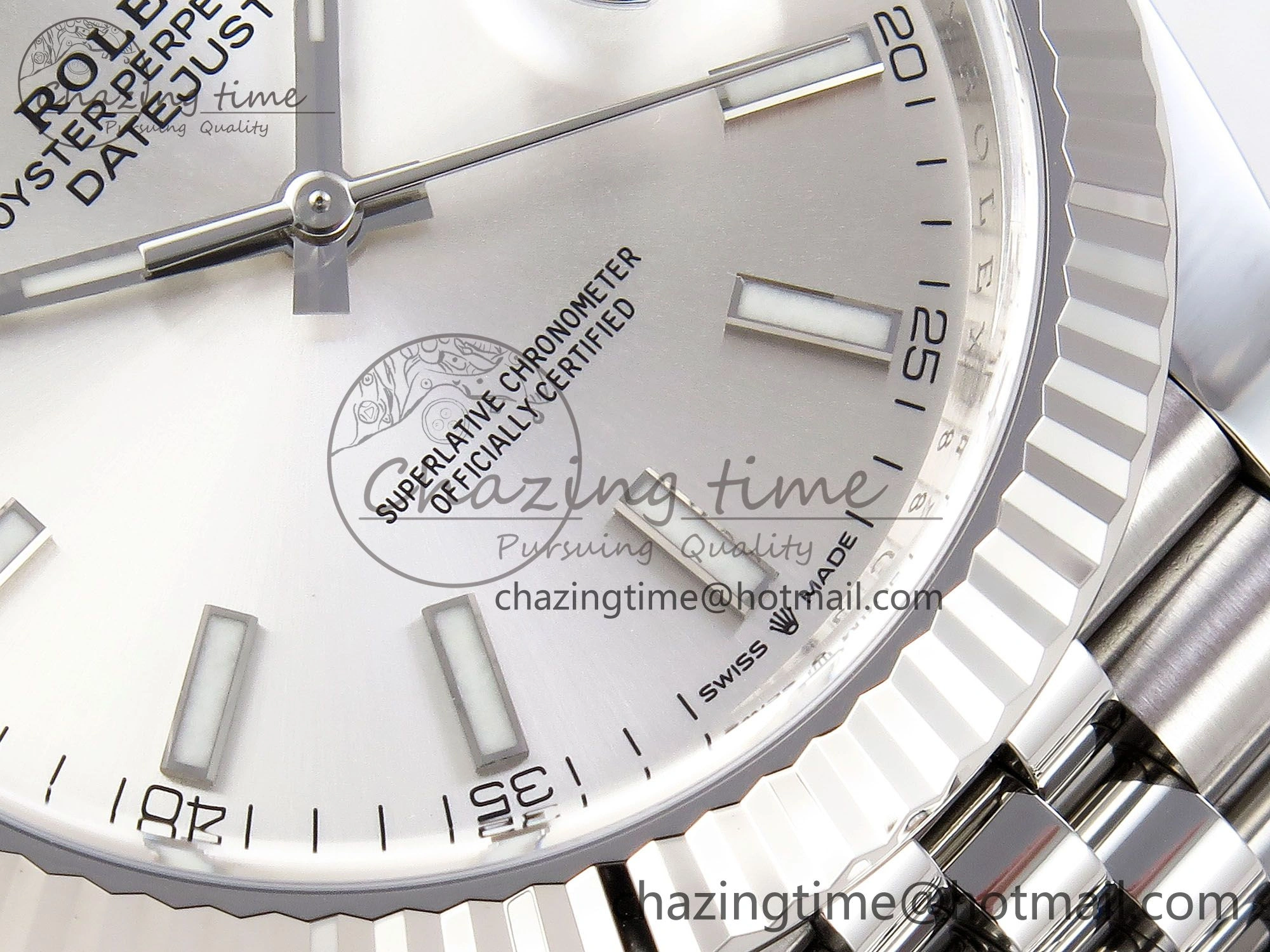 DateJust 41 126334 C+F 1:1 Best Edition 904L Steel Silver Dial on SS Jubilee Bracelet VR3235