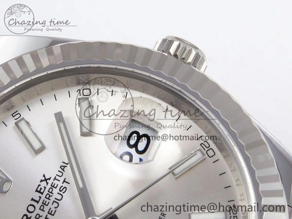 DateJust 41 126334 C+F 1:1 Best Edition 904L Steel Silver Dial on SS Jubilee Bracelet VR3235