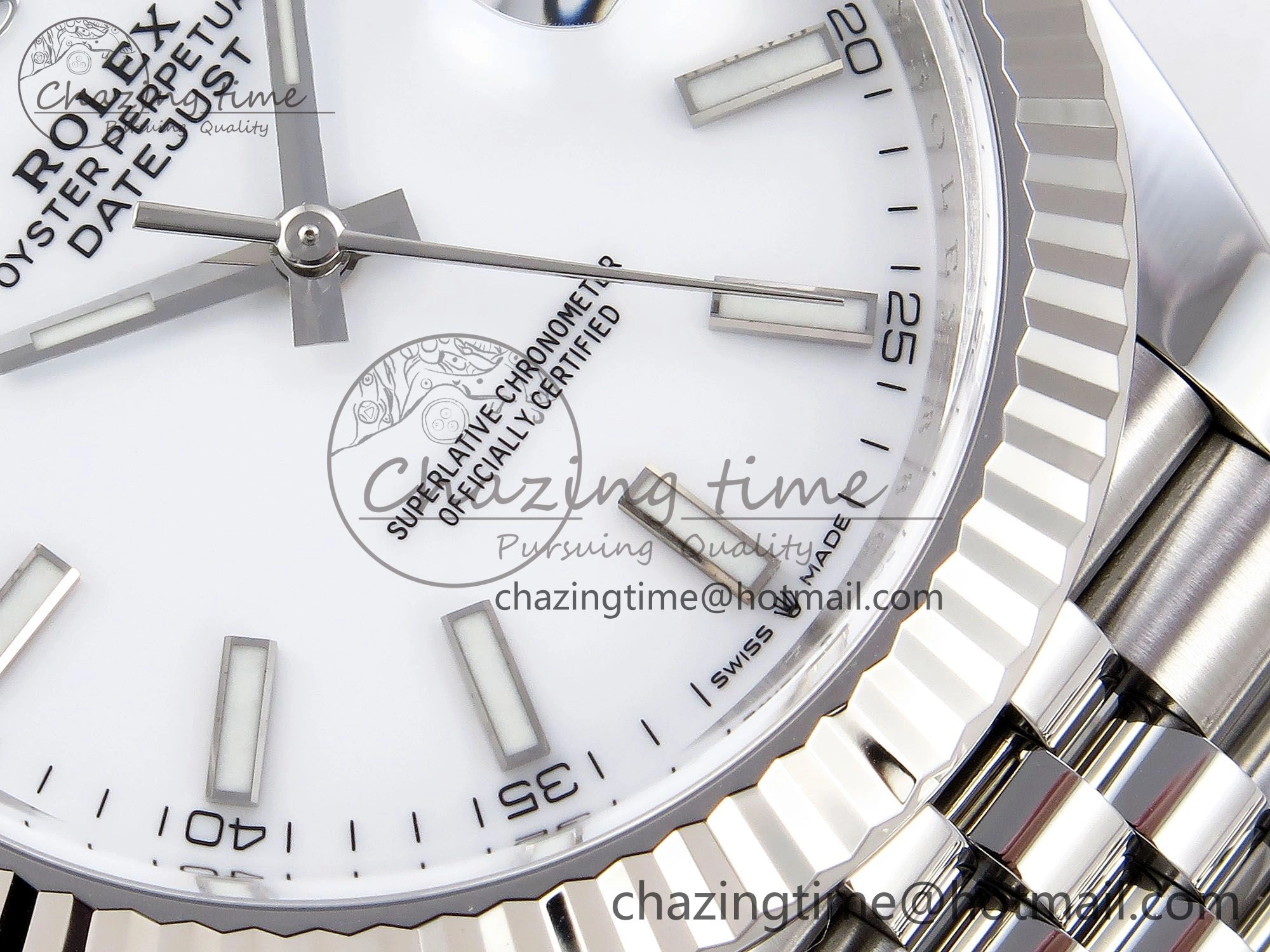 DateJust 41 126334 C+F 1:1 Best Edition 904L Steel White Dial on SS Jubilee Bracelet VR3235