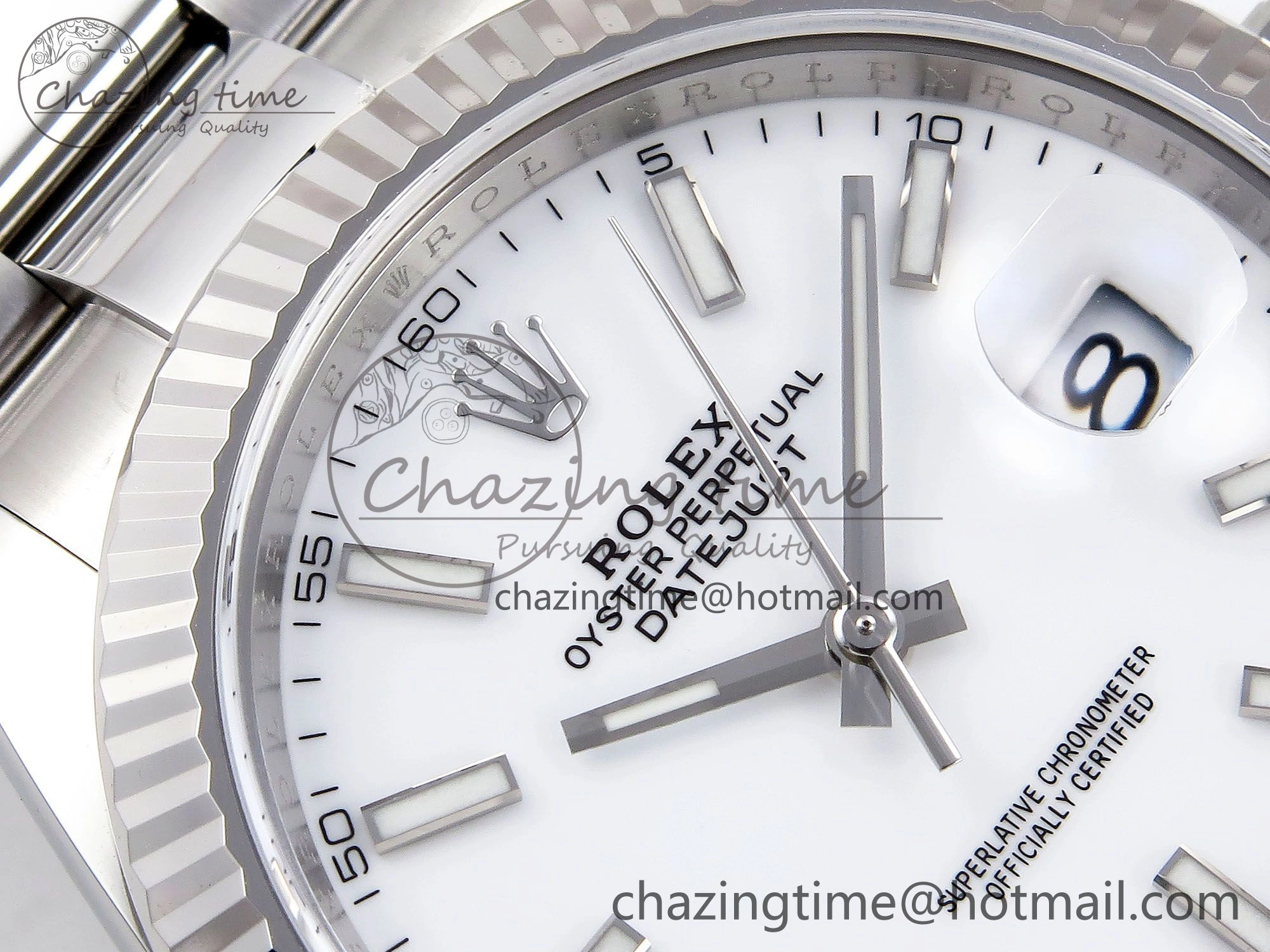 DateJust 41 126334 C+F 1:1 Best Edition 904L Steel White Dial on SS Oyster Bracelet VR3235