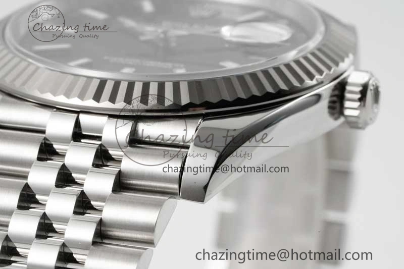 DateJust 41 126334 Clean 1:1 Best Edition 904L Steel Black Stick Dial on Jubilee Bracelet VR3235