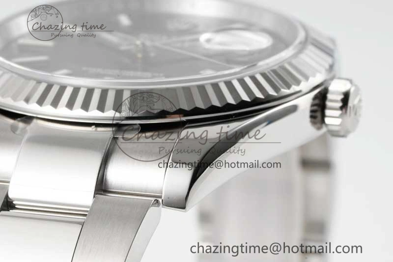 DateJust 41 126334 Clean 1:1 Best Edition 904L Steel Black Stick Dial on Oyster Bracelet VR3235