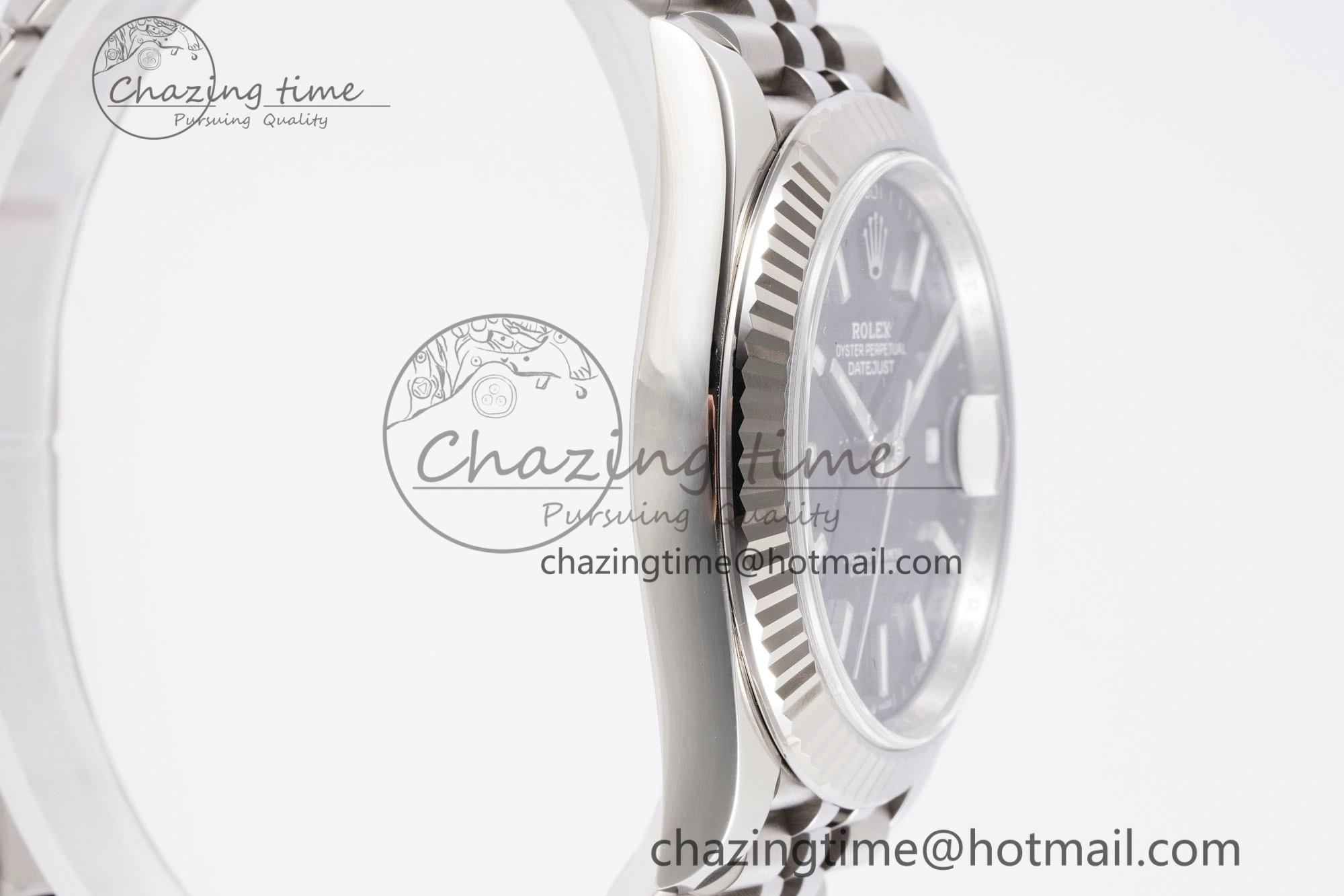 DateJust 41 126334 Clean 1:1 Best Edition 904L Steel Blue Texuted Dial on Jubilee Bracelet VR3235