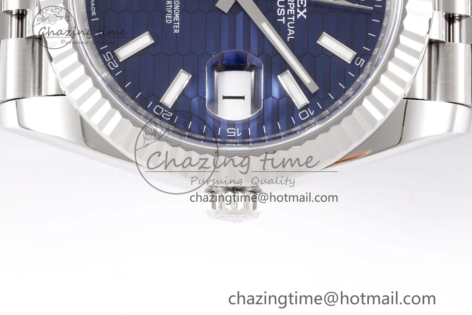 DateJust 41 126334 Clean 1:1 Best Edition 904L Steel Blue Texuted Dial on Jubilee Bracelet VR3235