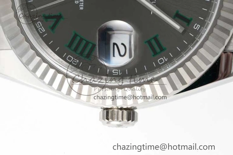 DateJust 41 126334 Clean 1:1 Best Edition 904L Steel Gray Roman Dial on Oyster Bracelet VR3235