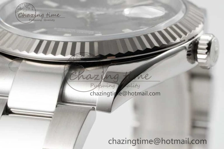 DateJust 41 126334 Clean 1:1 Best Edition 904L Steel Gray Stick Dial on Oyster Bracelet VR3235