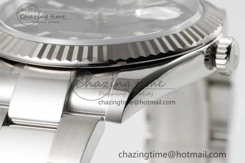 DateJust 41 126334 Clean 1:1 Best Edition 904L Steel Gray Stick Dial on Oyster Bracelet VR3235