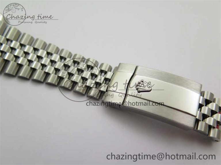 DateJust 41 126334 Clean 1:1 Best Edition 904L Steel White Stick Dial on Jubilee Bracelet VR3235