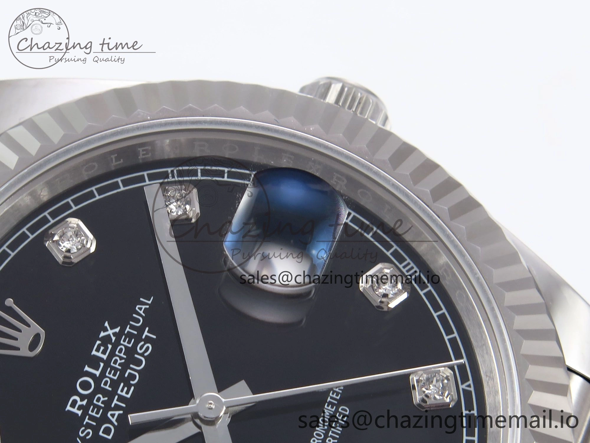 DateJust 41 126334 EWEF Best Edition Black Diamonds Dial on Jubilee Bracelet A3235