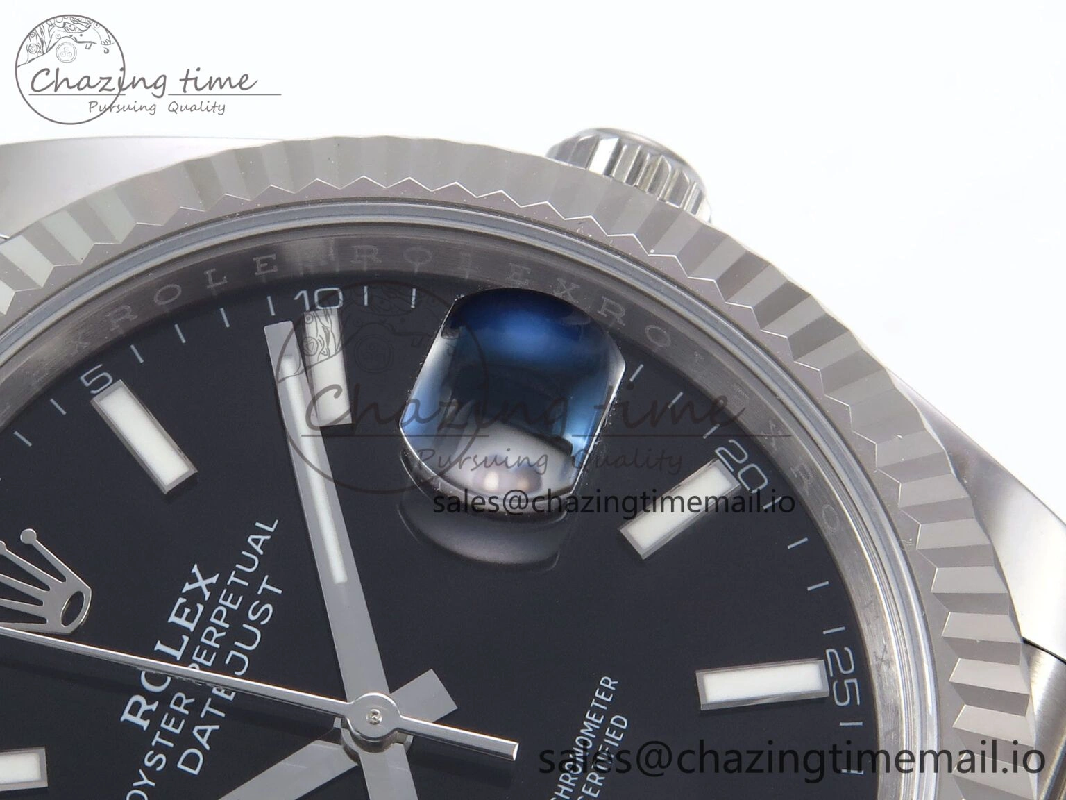 DateJust 41 126334 EWEF Best Edition Black Stick Dial on Jubilee Bracelet A3235