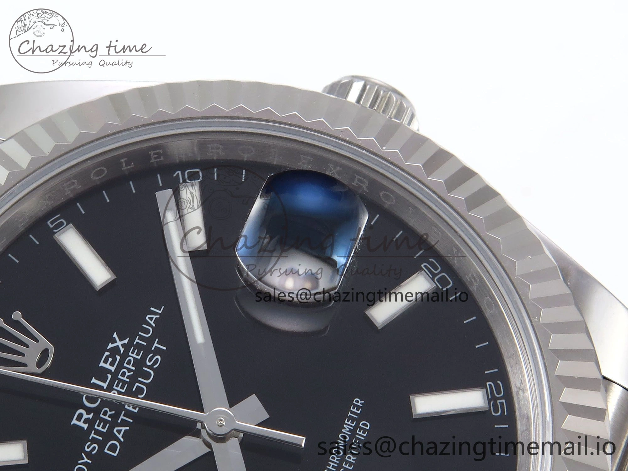 DateJust 41 126334 EWEF Best Edition Black Stick Dial on Jubilee Bracelet A3235