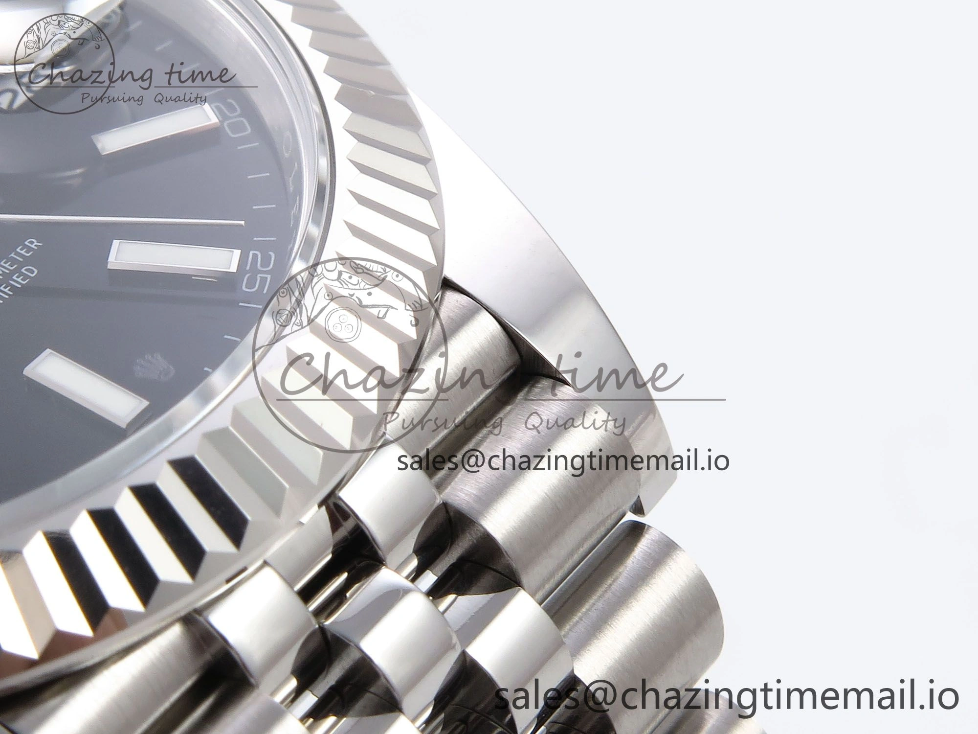 DateJust 41 126334 EWEF Best Edition Black Stick Dial on Jubilee Bracelet A3235