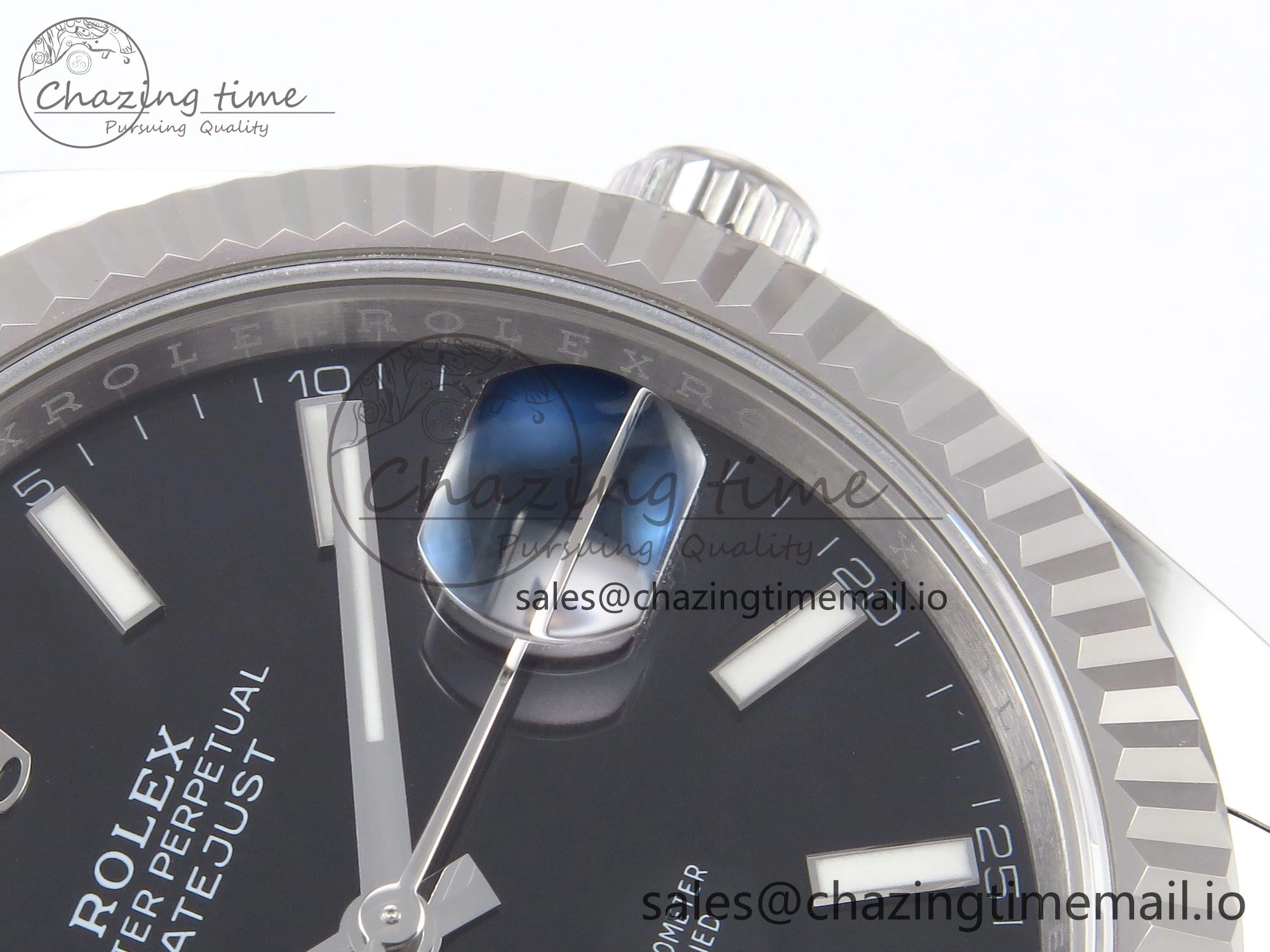 DateJust 41 126334 EWEF Best Edition Black Stick Dial on Oyster Bracelet A3235