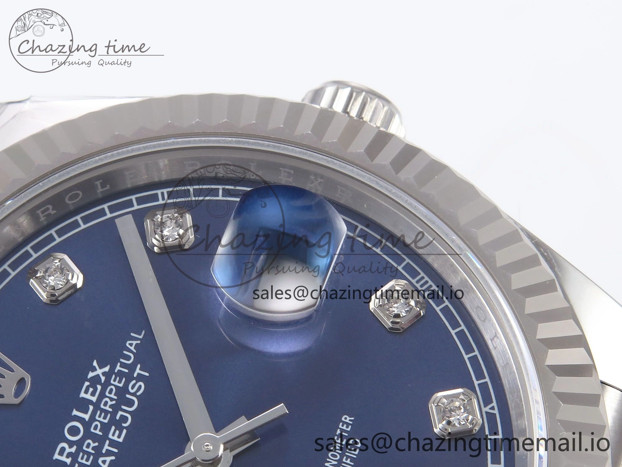 DateJust 41 126334 EWEF Best Edition Blue Diamonds Dial on Jubilee Bracelet A3235