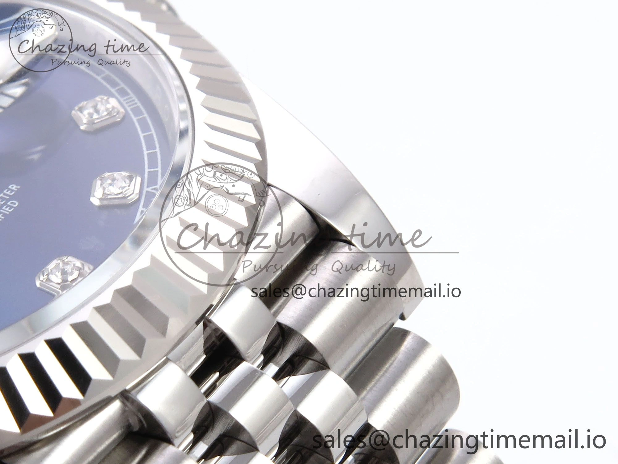 DateJust 41 126334 EWEF Best Edition Blue Diamonds Dial on Jubilee Bracelet A3235