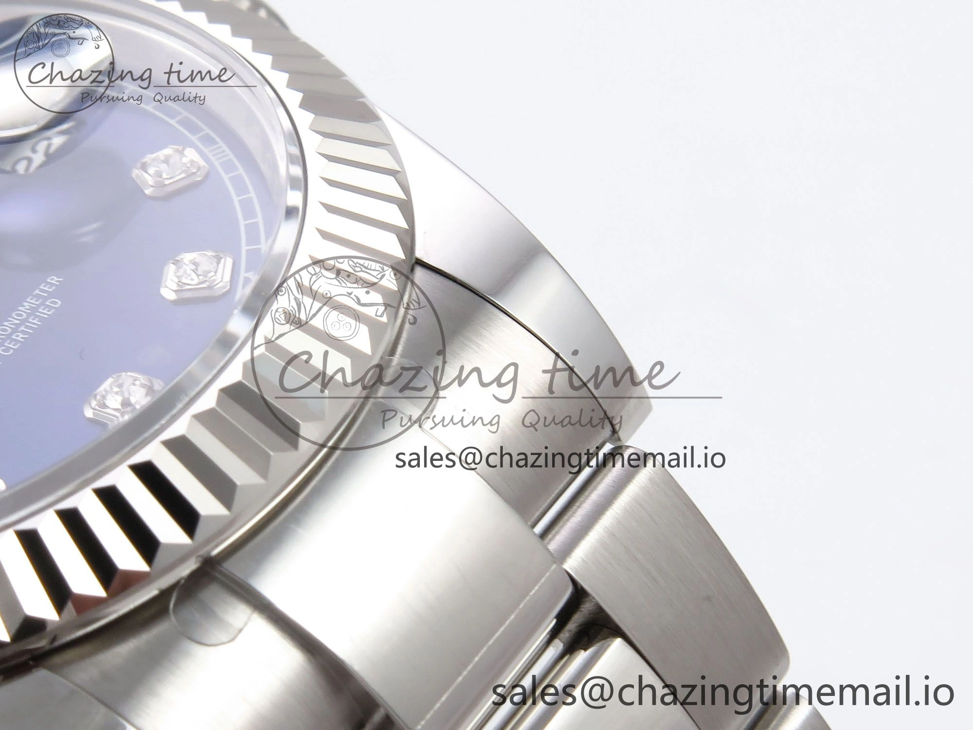 DateJust 41 126334 EWEF Best Edition Blue Diamonds Dial on Oyster Bracelet A3235