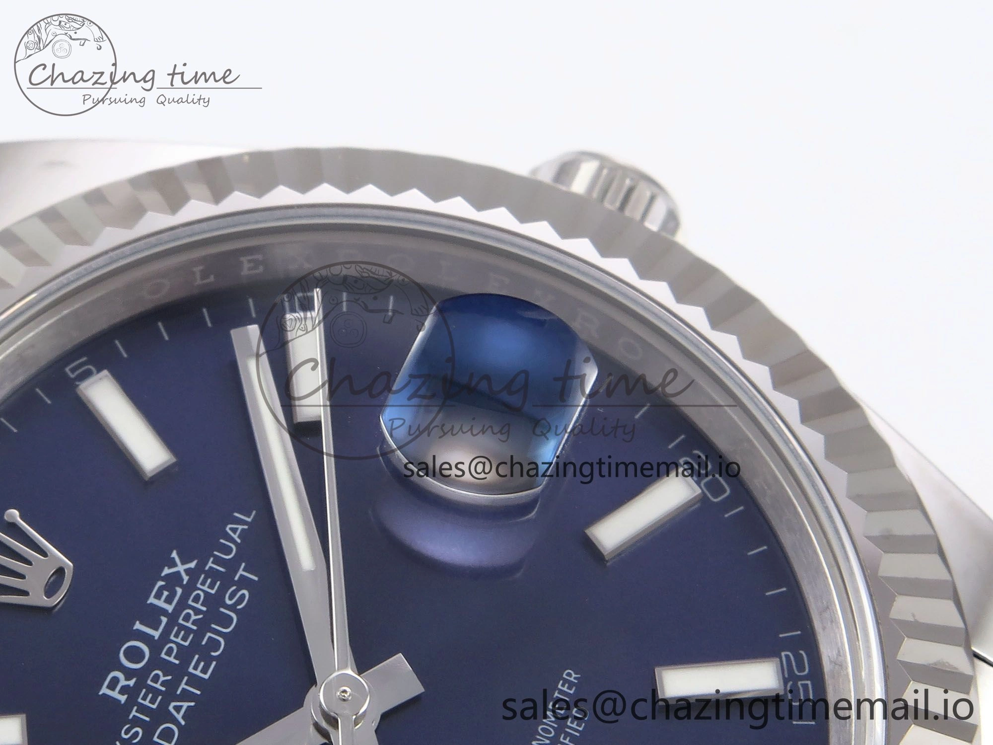 DateJust 41 126334 EWEF Best Edition Blue Stick Dial on Oyster Bracelet A3235