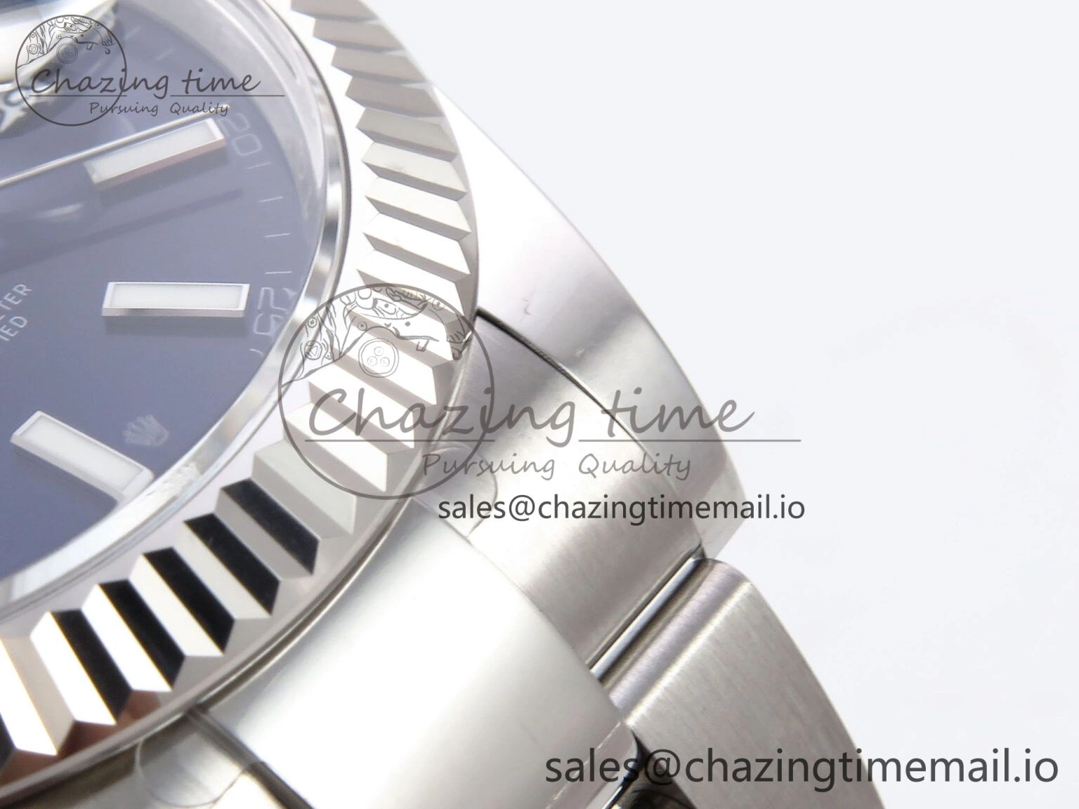 DateJust 41 126334 EWEF Best Edition Blue Stick Dial on Oyster Bracelet A3235