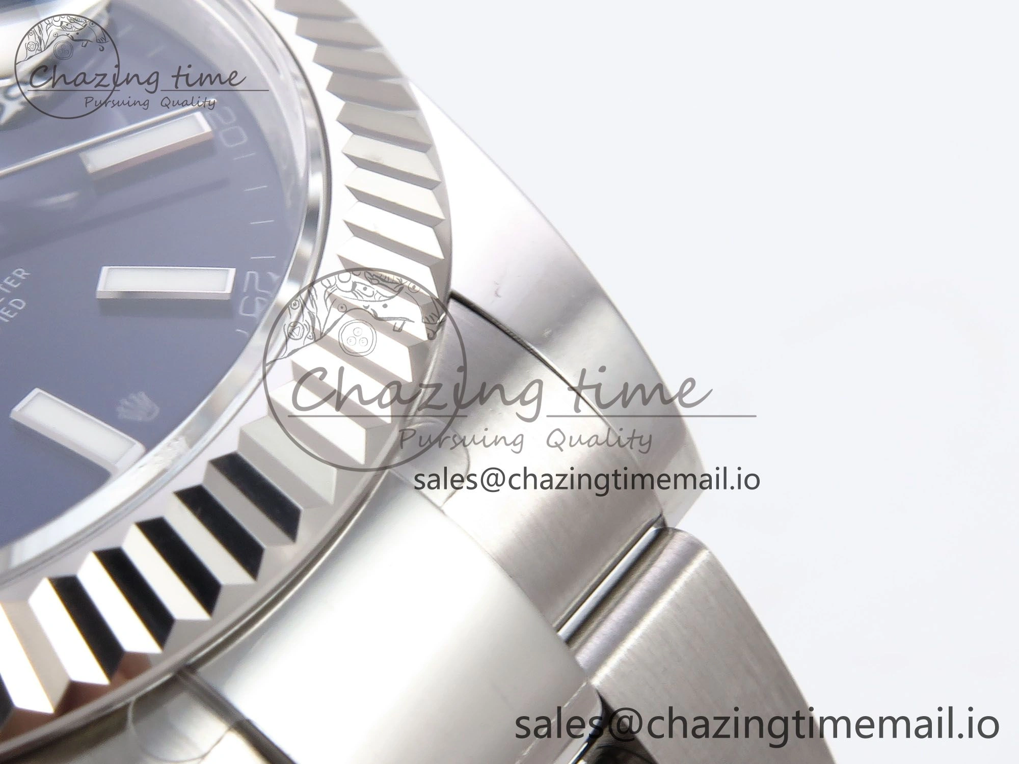 DateJust 41 126334 EWEF Best Edition Blue Stick Dial on Oyster Bracelet A3235