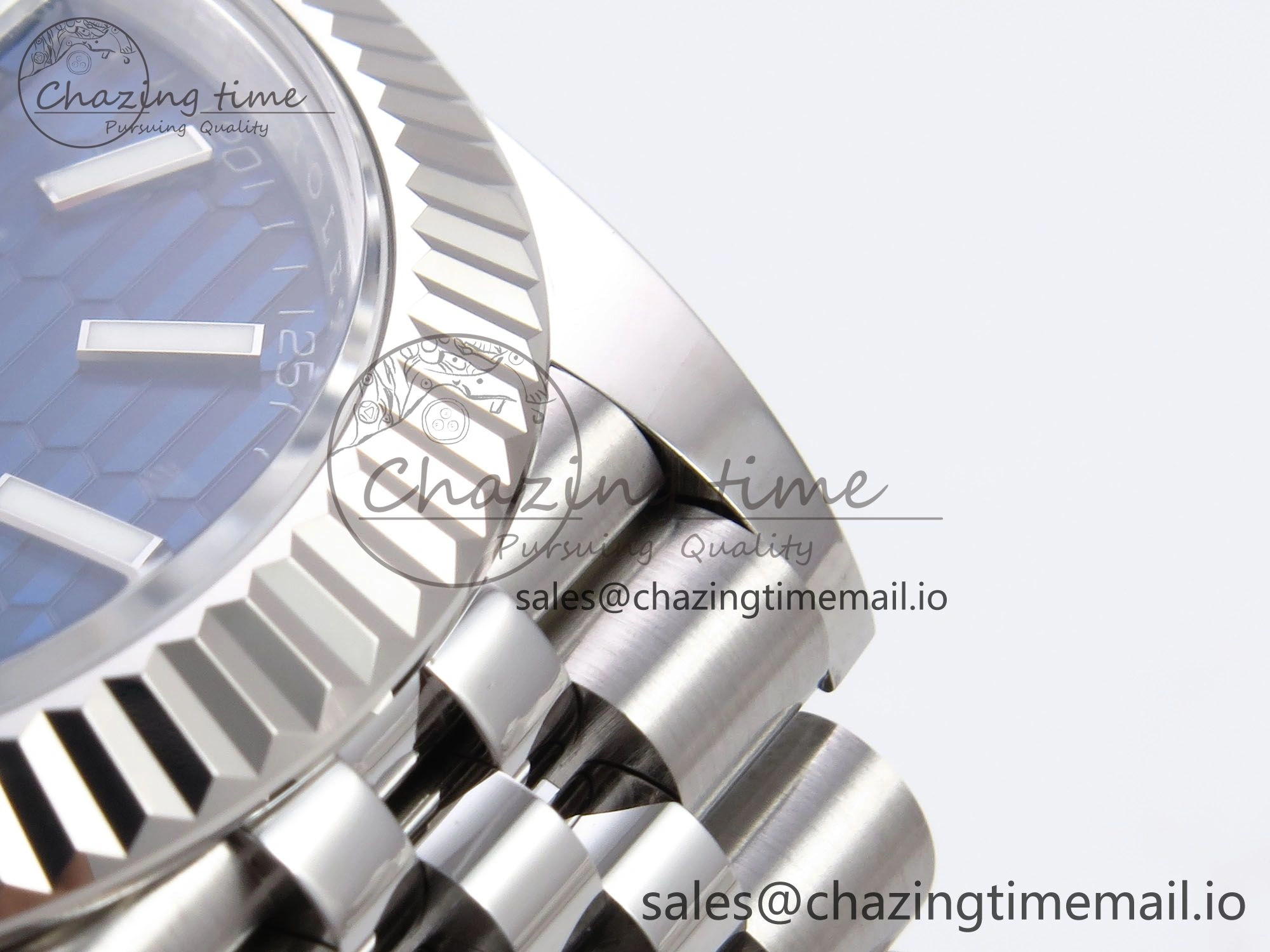 DateJust 41 126334 EWEF Best Edition Blue Textured Dial on Jubilee Bracelet A3235