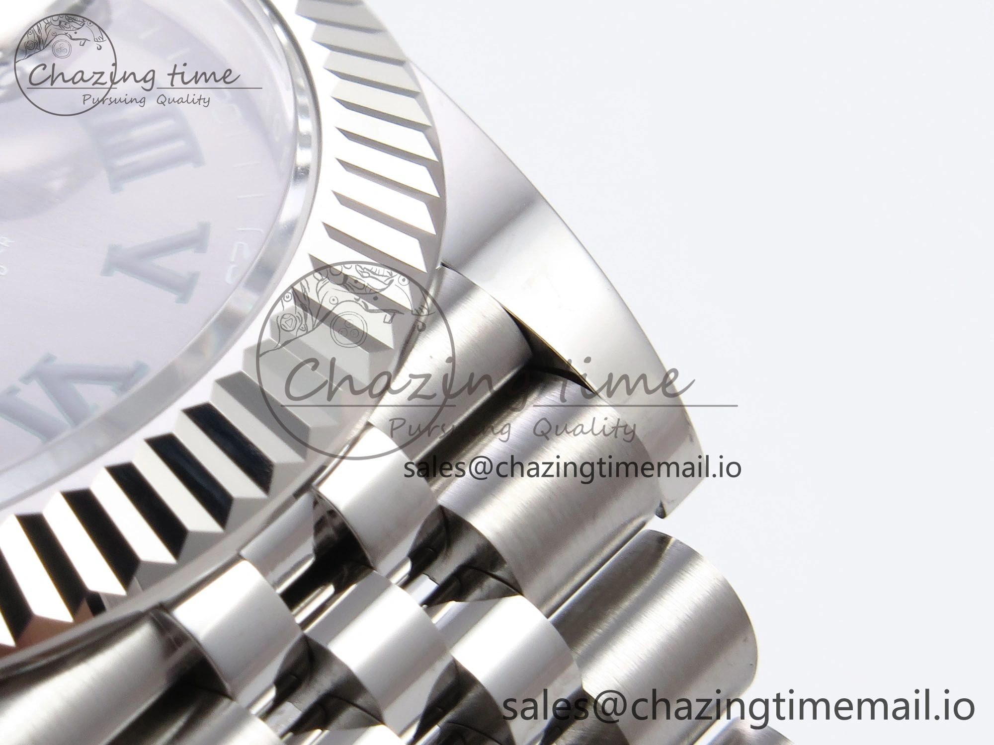 DateJust 41 126334 EWEF Best Edition Gray Dial Green Roman on Jubilee Bracelet A3235
