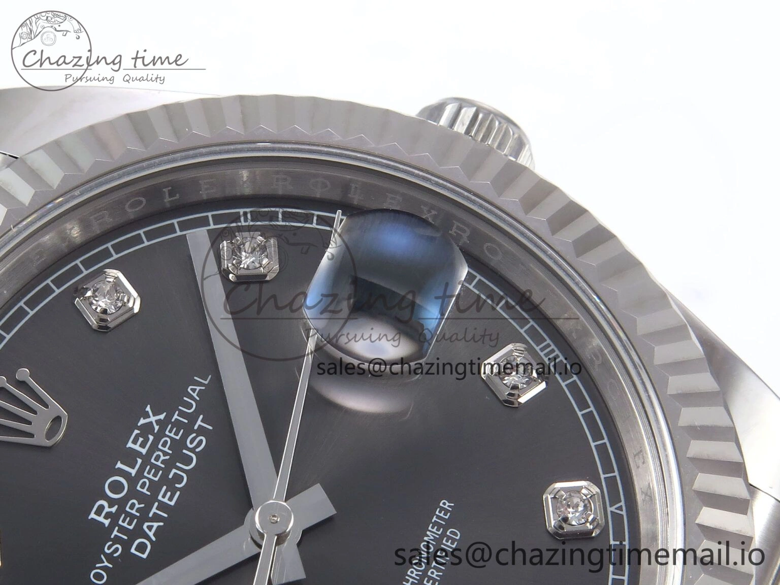 DateJust 41 126334 EWEF Best Edition Gray Diamonds Dial on Jubilee Bracelet A3235