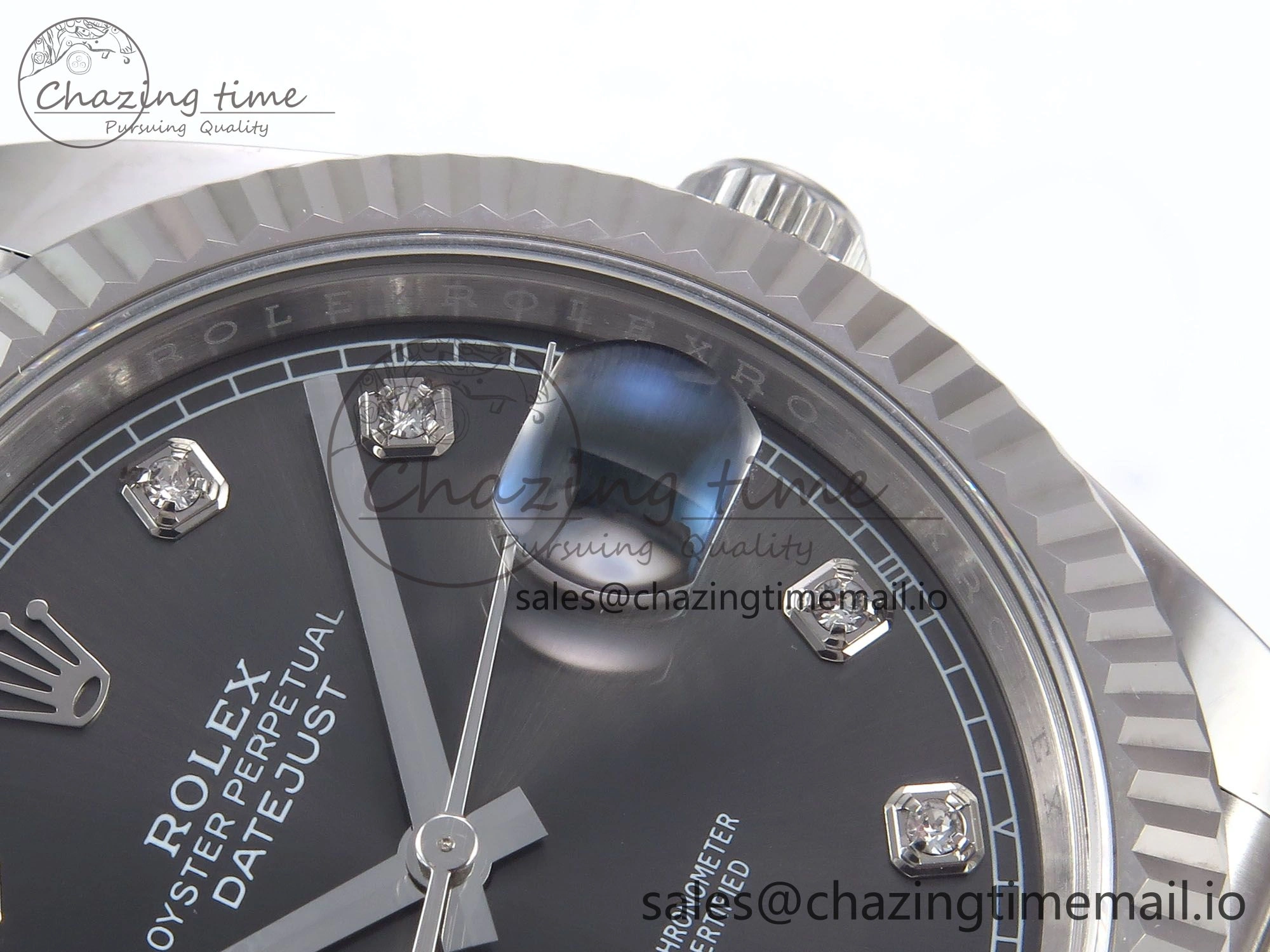 DateJust 41 126334 EWEF Best Edition Gray Diamonds Dial on Jubilee Bracelet A3235