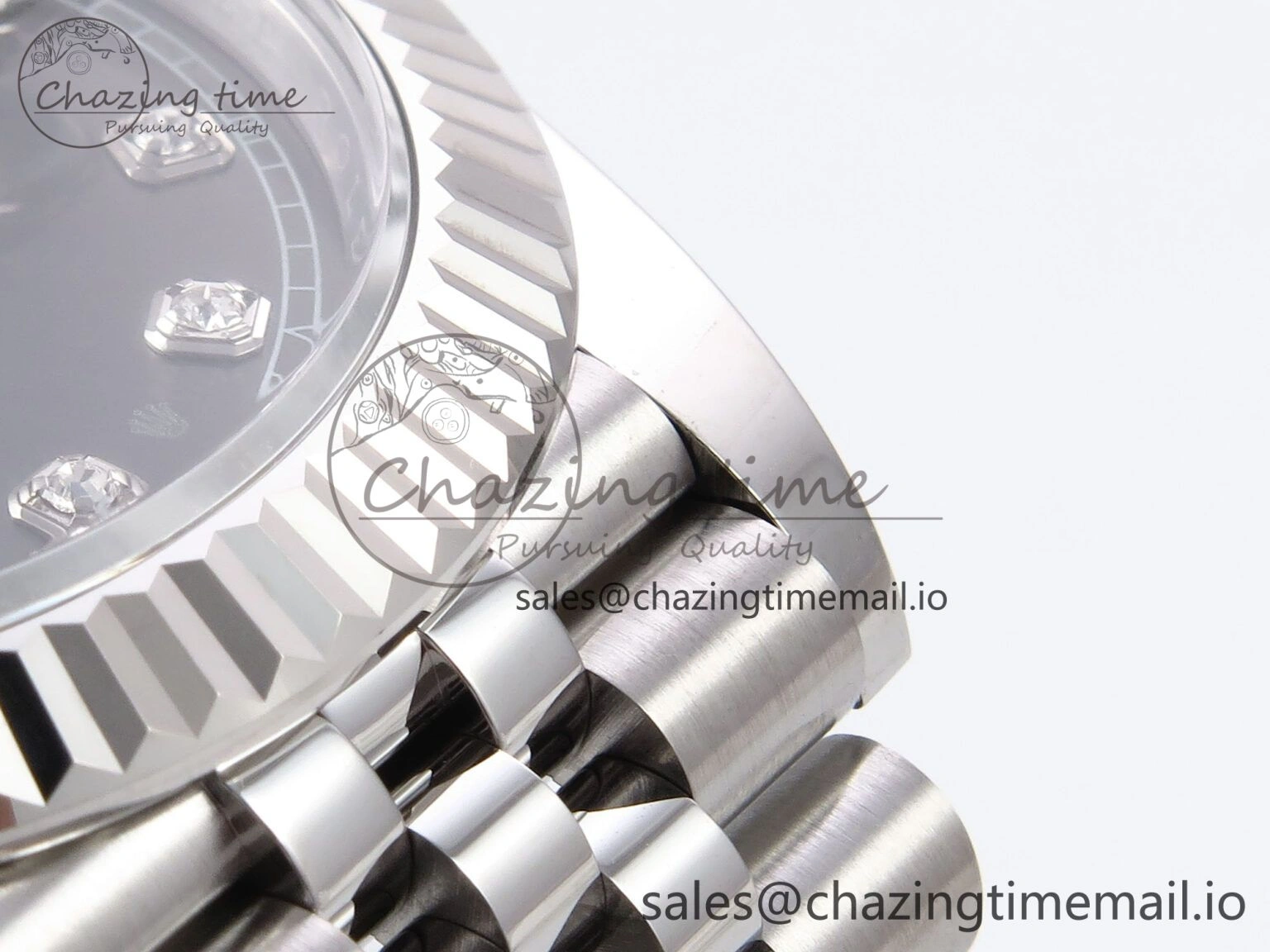 DateJust 41 126334 EWEF Best Edition Gray Diamonds Dial on Jubilee Bracelet A3235