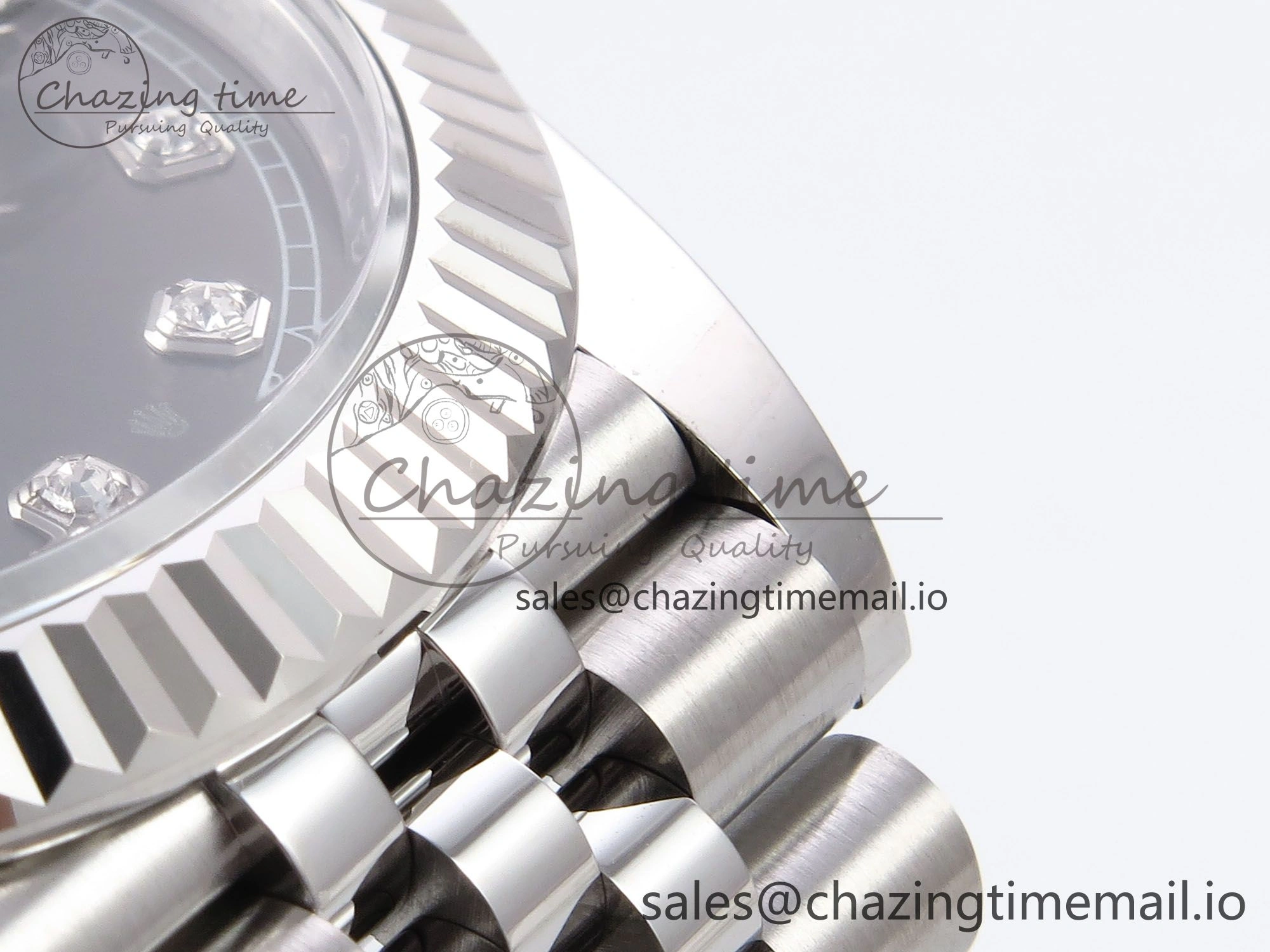 DateJust 41 126334 EWEF Best Edition Gray Diamonds Dial on Jubilee Bracelet A3235