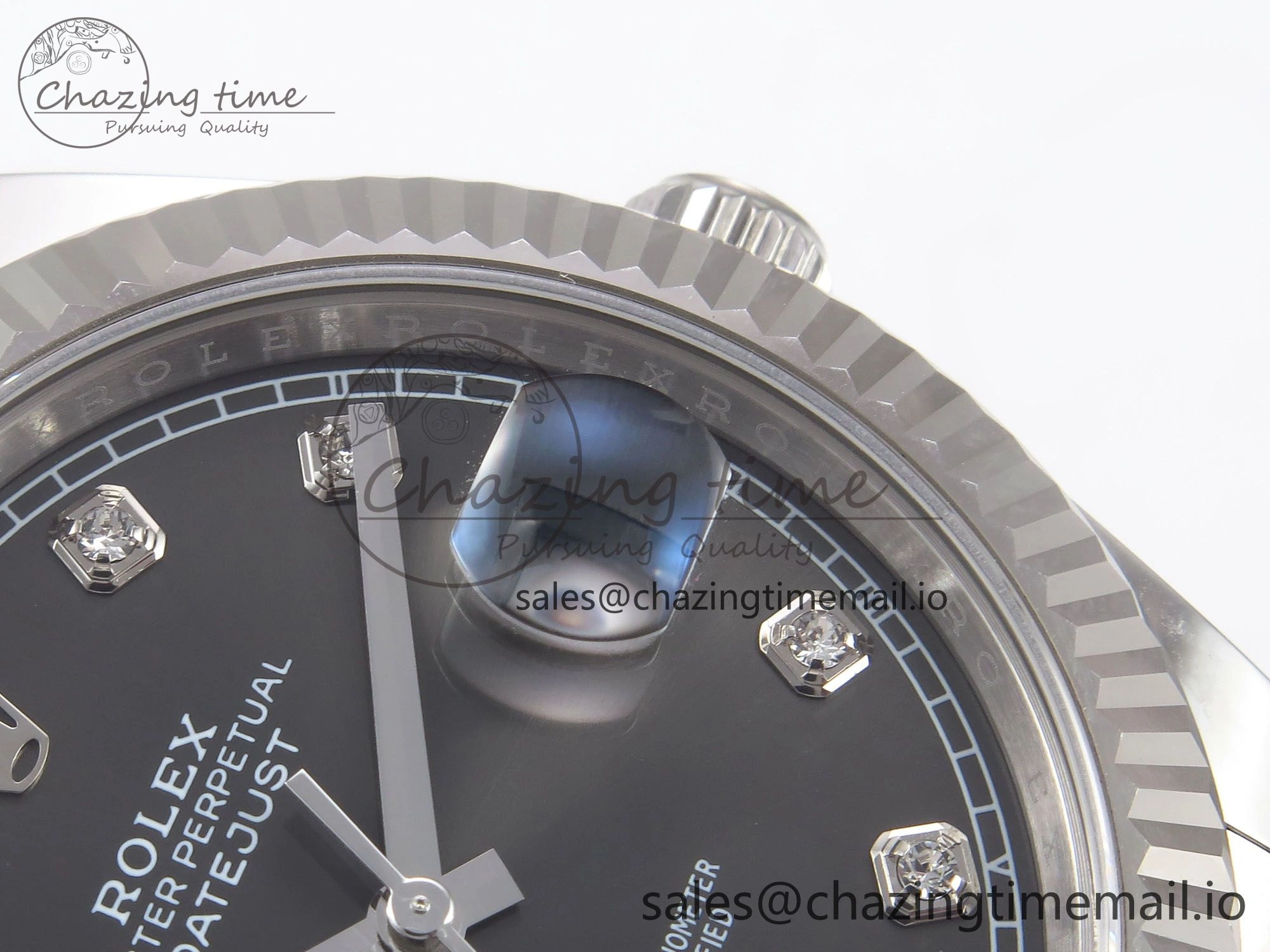 DateJust 41 126334 EWEF Best Edition Gray Diamonds Dial on Oyster Bracelet A3235