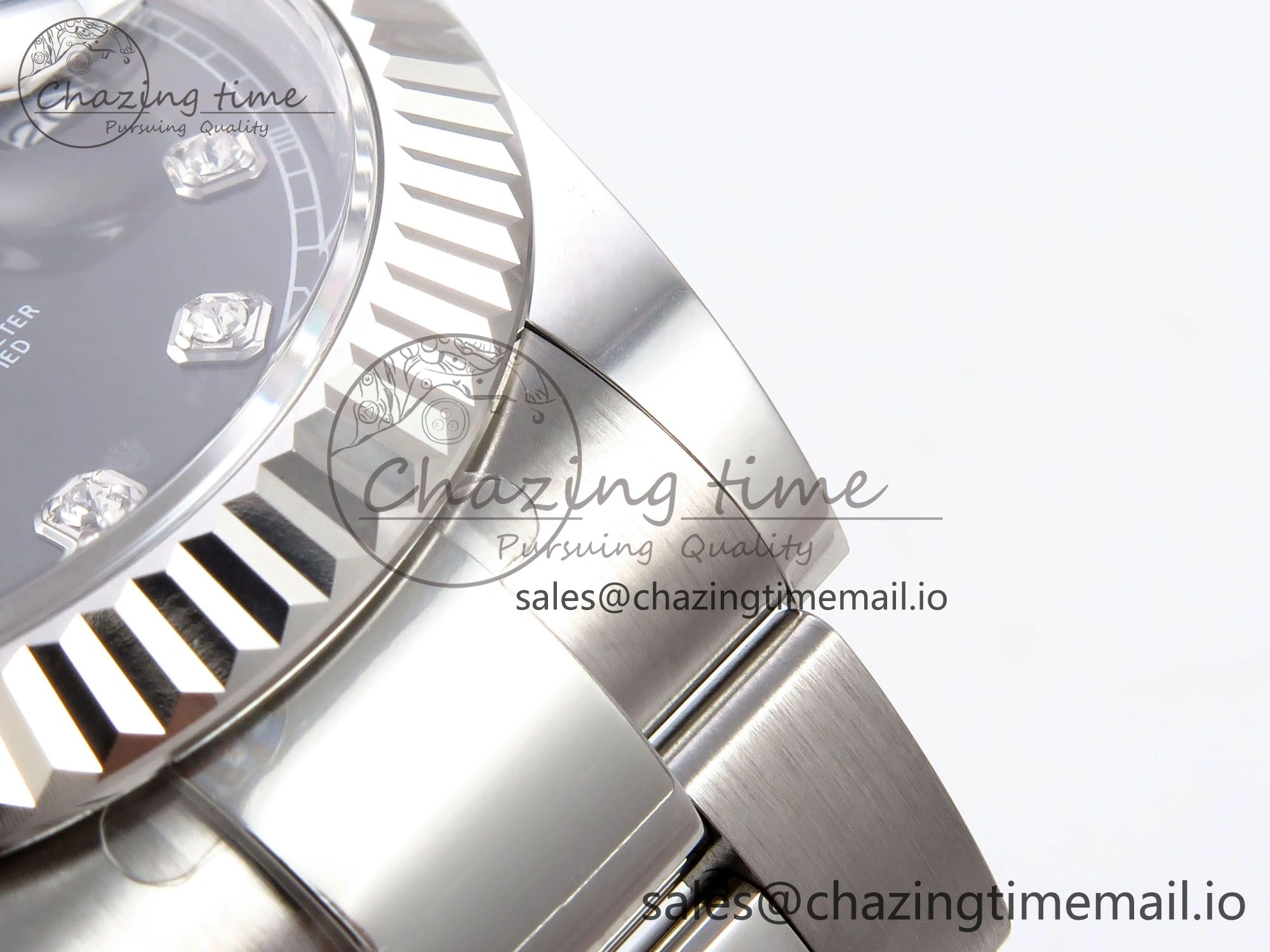 DateJust 41 126334 EWEF Best Edition Gray Diamonds Dial on Oyster Bracelet A3235