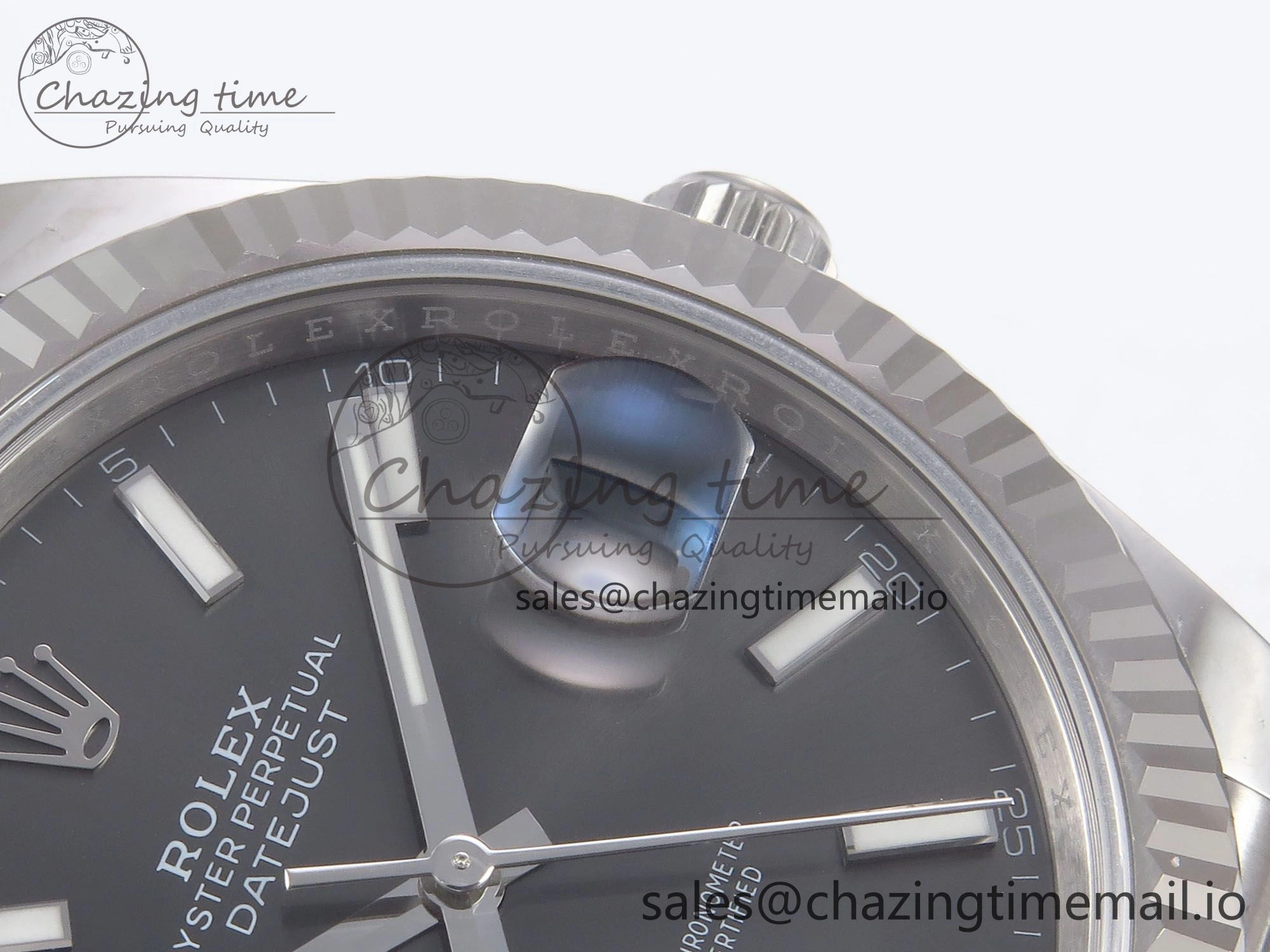 DateJust 41 126334 EWEF Best Edition Gray Stick Dial on Jubilee Bracelet A3235