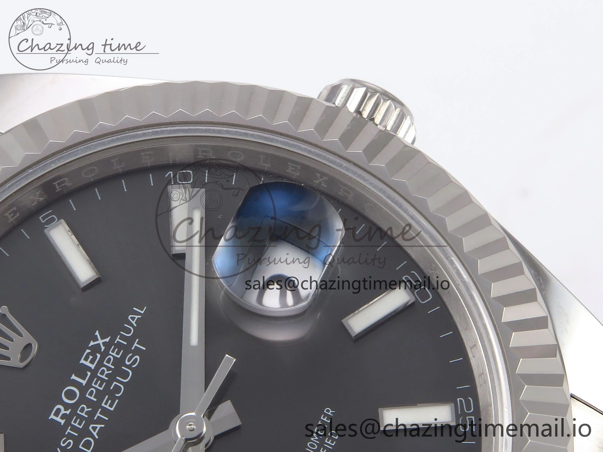 DateJust 41 126334 EWEF Best Edition Gray Stick Dial on Oyster Bracelet A3235