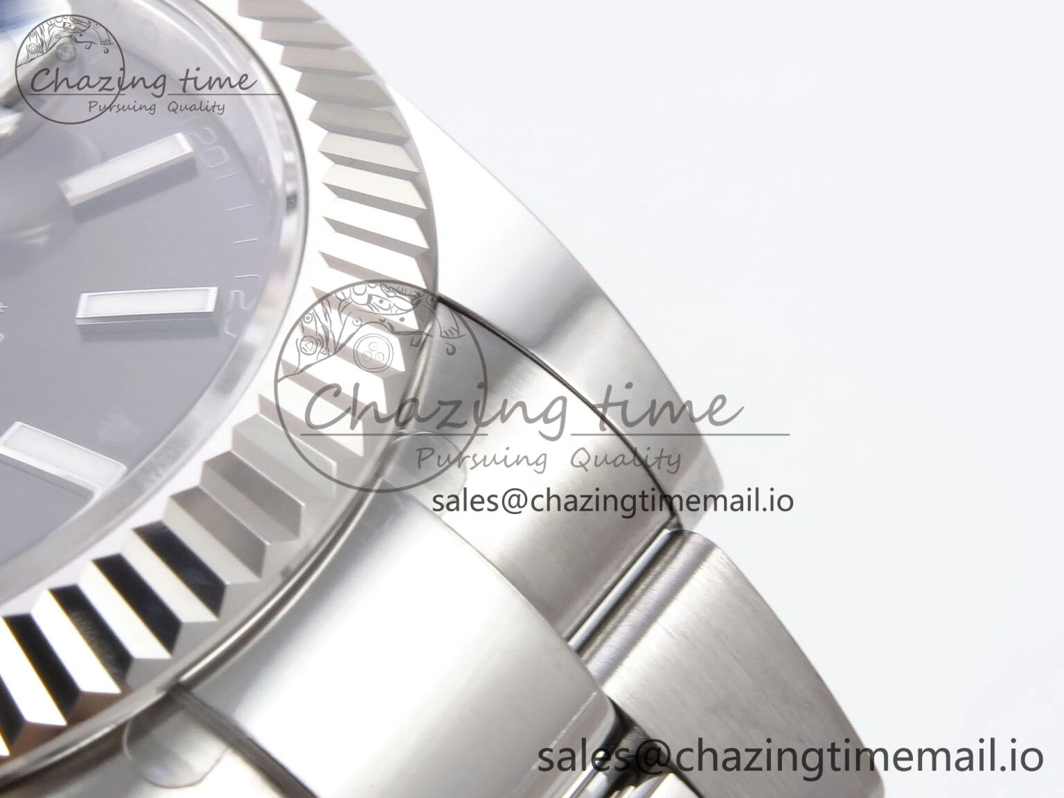 DateJust 41 126334 EWEF Best Edition Gray Stick Dial on Oyster Bracelet A3235